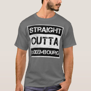 Straight Outight Luxembourg Reisende Geschenk Land T-Shirt