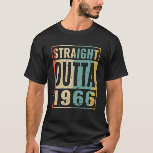Straight Outta 1966 Funny Birthday Geschenktafel T-Shirt