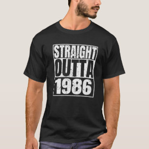 Straight Outta 1986 36th Birthday Funny 36 Years O T-Shirt