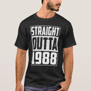 Straight Outta 1988 34. Geburtstag Vintag Men & W T-Shirt