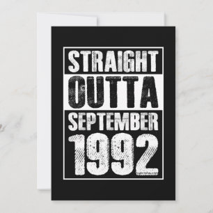 Straight Outta 1992 29. Geburtstag Einladung