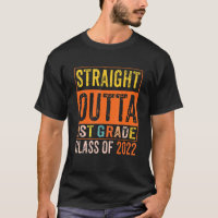 Straight Outta 1st Grade Kids Boys 2022 Graduation