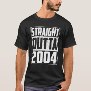 Straight Outta 2004 18th Birthday Geschenke Vintag T-Shirt