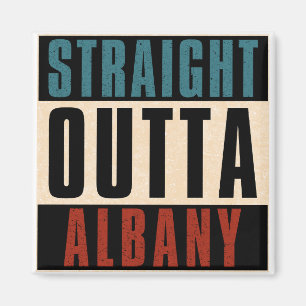 Straight Outta Albany New York NY Magnet