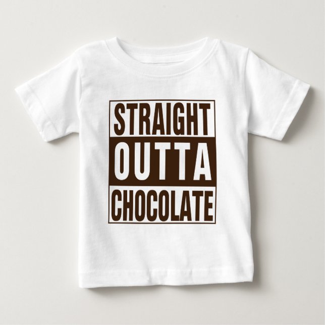 Straight Outta Brown Chocolate Baby T-shirt (Vorderseite)