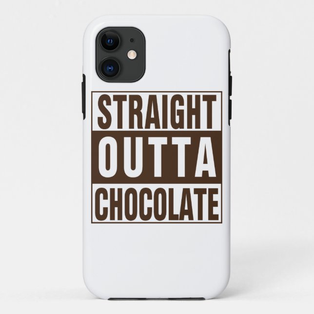 Straight Outta Brown Chocolate Case-Mate iPhone Hülle (Rückseite)