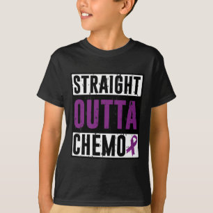 Straight Outta Chemo Bauchspeicheldrüsenkrebs Surv T-Shirt