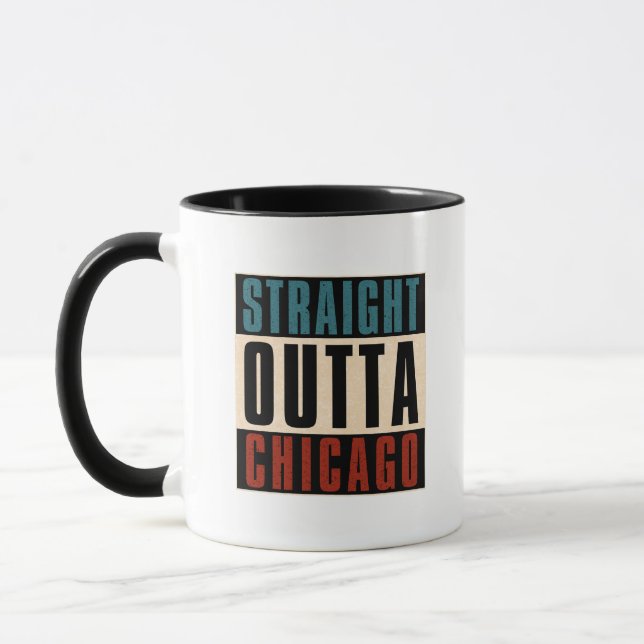 Straight Outta Chicago Illinois IL USA Tasse (Links)
