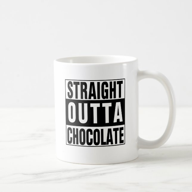 Straight Outta Chocolate Kaffeetasse (Rechts)