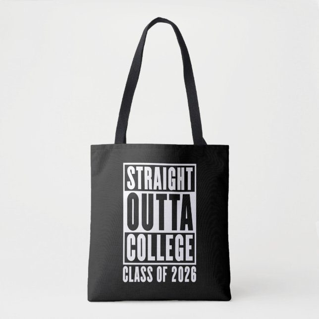 Straight Outta College Class of 2026 Tasche (Vorderseite)