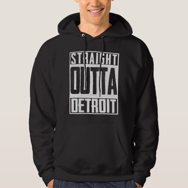 Straight Outta Detroit Pride Patriot Hoodie (Vorderseite)