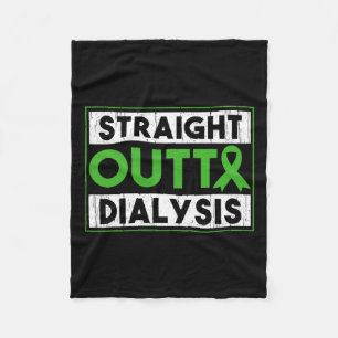 Straight Outta Dialyse Nierenerkrankung Spaß Fleecedecke