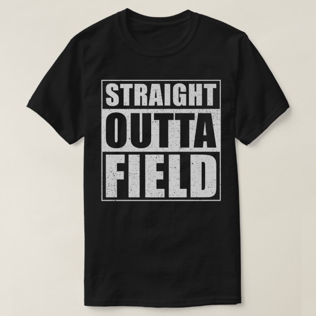 Straight Outta Field lustiger Harvest Bauer T-Shirt (Design vorne)
