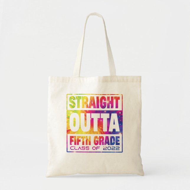 Straight Outta Fifth Grade Abschluss 2022 Klasse 5 Tragetasche (Vorne)