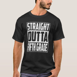 Straight Outta Fifth Grade Abschluss Kids Boys 5t T-Shirt