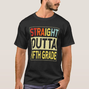Straight Outta Fifth Graduate 5. Abschluss T-Shirt