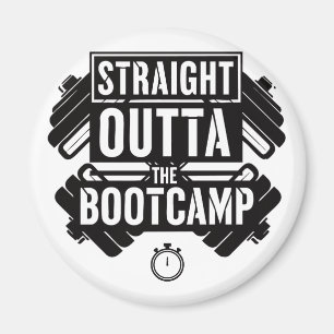 Straight Outta Fitness Gym Workout Magnet