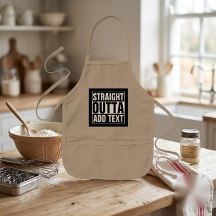 STRAIGHT OUTTA - Fügen Sie hier Ihren Text hinzu/e Kinderschürze