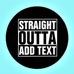 STRAIGHT OUTTA - Fügen Sie hier Ihren Text hinzu/e Sandstein Untersetzer