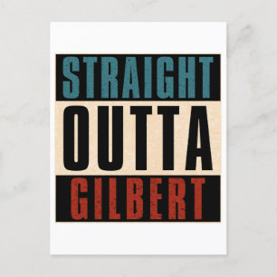 Straight Outta Gilbert Arizona AZ Postkarte