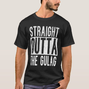 Straight Outta Gulag Squad Team Gamer War Battle R T-Shirt