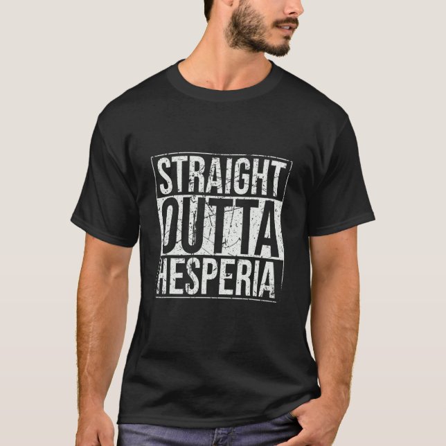 Straight Outta Hesperia Vintage T-Shirt (Vorderseite)