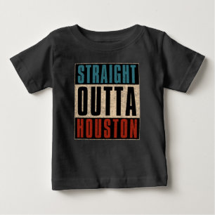Straight Outta Houston Texas TX USA Baby T-shirt