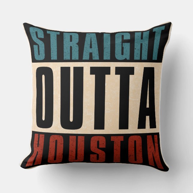 Straight Outta Houston Texas TX USA Kissen (Vorderseite)