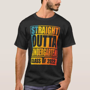 Straight Outta Kindergarten Class Of 2022 Graduati T-Shirt
