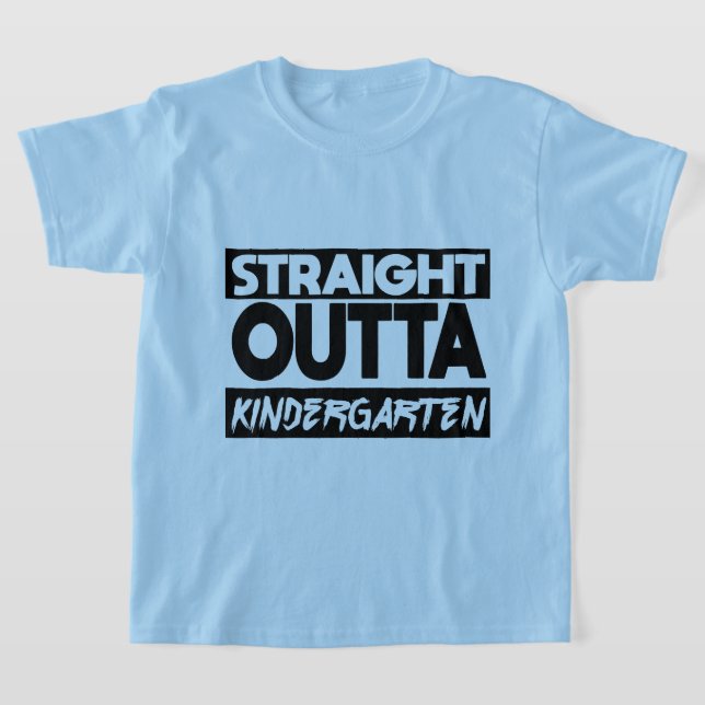 Straight Outta Kindergarten Klasse 2023 Kinder T-Shirt (Ablage )