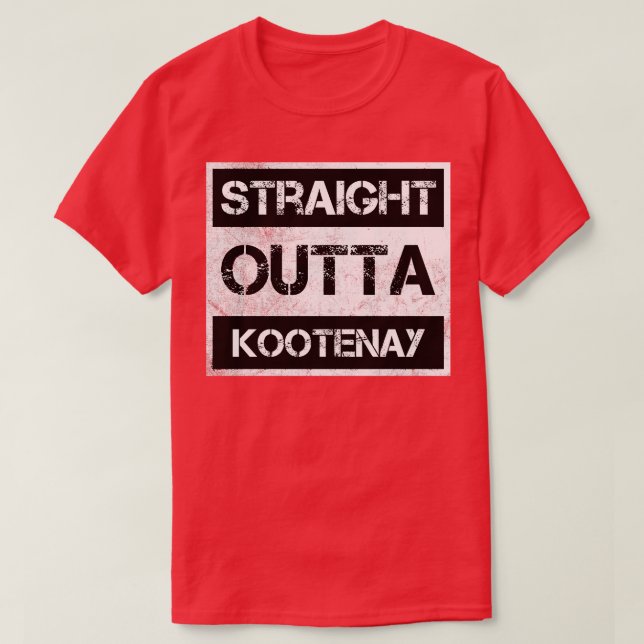 Straight Outta Kootenay National Park Canada Vinta T-Shirt (Design vorne)