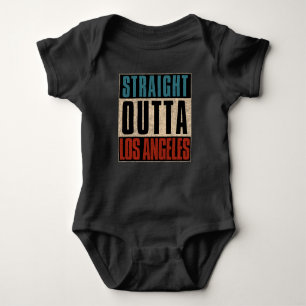 Straight Outta Los Angeles California USA Baby Strampler