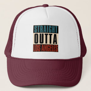Straight Outta Los Angeles California USA Truckerkappe