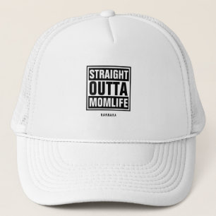 STRAIGHT OUTTA MAMA LIFE PRIDE INDIVIDUELLE NAME TRUCKERKAPPE