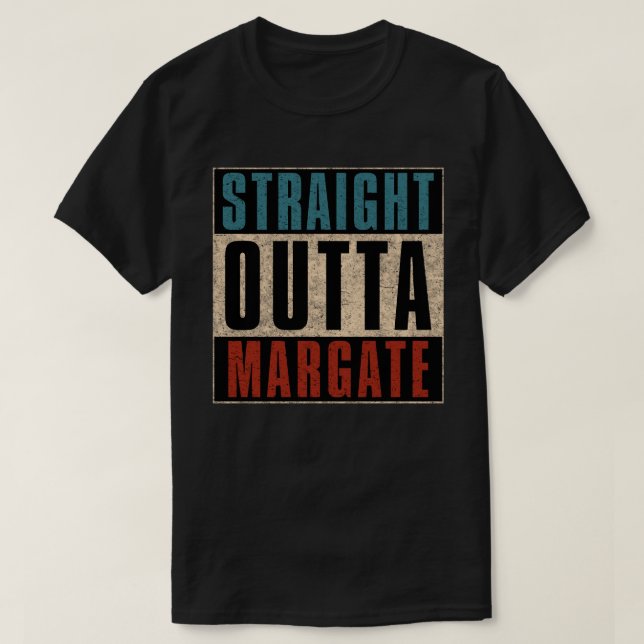 Straight Outta Margate Florida FL T-Shirt (Design vorne)