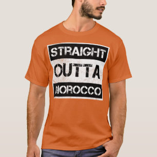 Straight Outta Marokko Reisende Geschenk Country E T-Shirt