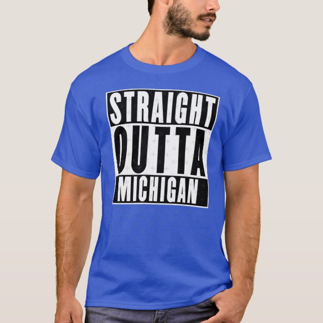 Straight Outta Michigan Oversized T-Shirt (Vorderseite)