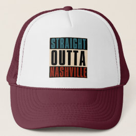 Straight Outta Nashville Tennessee TN Truckerkappe