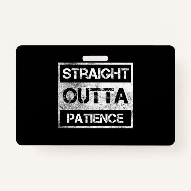 Straight Outta Patient Flair Pens Kleber Sticks Sp Ausweis (Vorderseite)