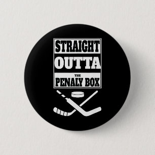 Straight Outta Penalty Box T-Shirt – Lustiger Eish Button