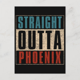 Straight Outta Phoenix Arizona AZ USA Postkarte