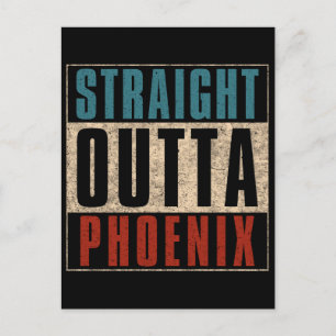 Straight Outta Phoenix Arizona AZ USA Postkarte