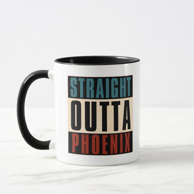 Straight Outta Phoenix Arizona AZ USA Tasse (Links)