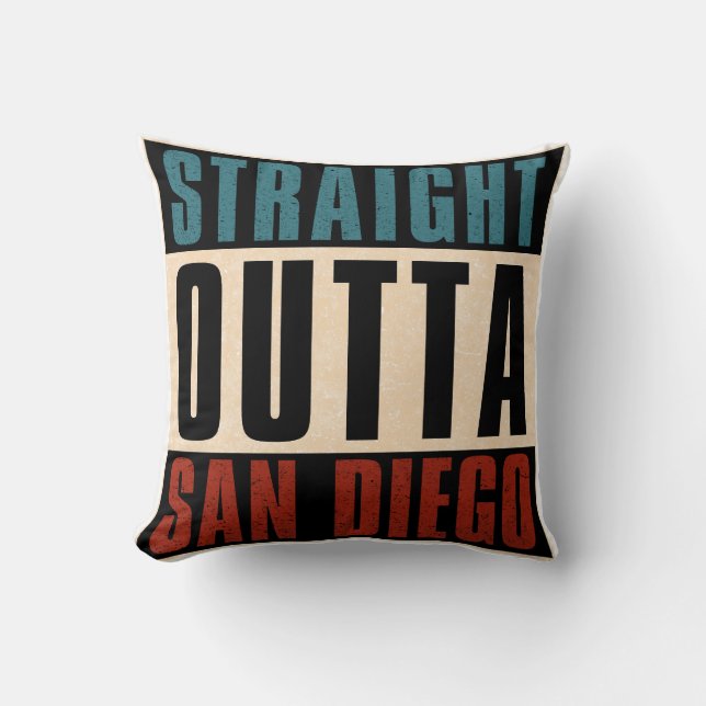 Straight Outta San Diego California CA USA Kissen (Vorderseite)