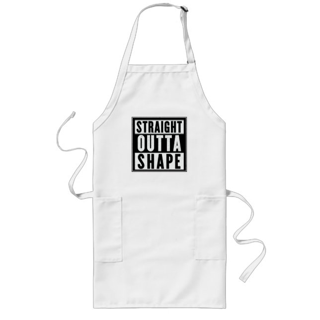 Straight Outta Shape Lange Schürze (Vorne)