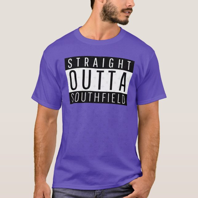 Straight Outta Southfield Michigan Oversized T-Shirt (Vorderseite)