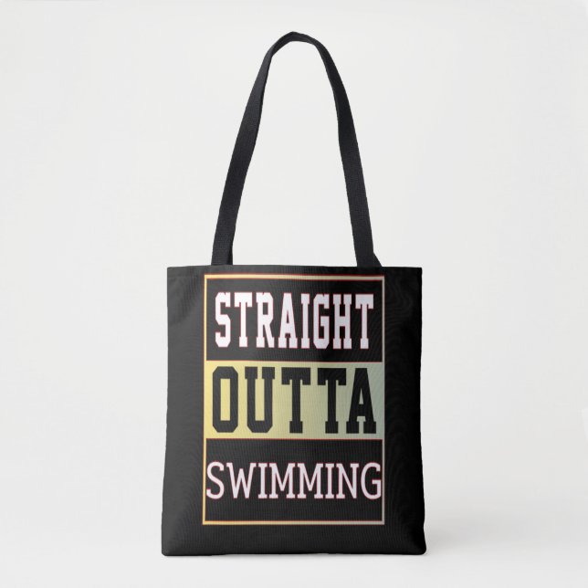 STRAIGHT OUTTA SWIMMING TASCHE (Vorderseite)