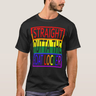 Straight Outta The Goat Locker Navy Chief Regenbog T-Shirt