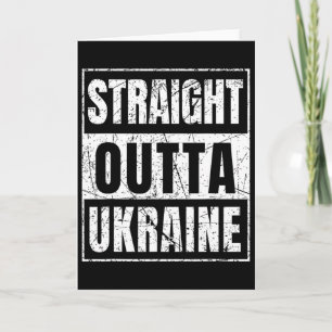 Straight Outta Ukraine Geboren in der Ukraine Karte