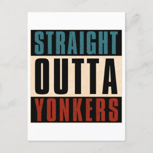 Straight Outta Yonkers New York NY Postkarte